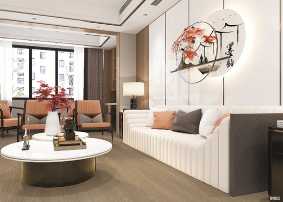 Synchronized Luxury Vinyl Click Flooring EIR Water Resistant Rigid Core