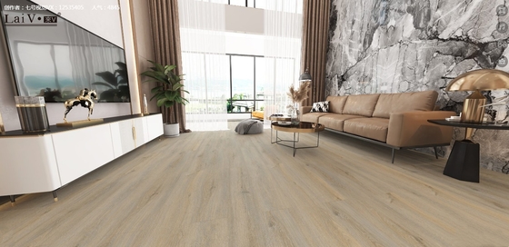 8mm Thickness Spc Vinyl Click Flooring Wood Grain For Apartment