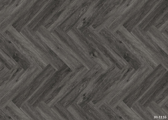 Herringbone SPC Flooring Super Click Waterproof Anti Slip Plastic Home Decor